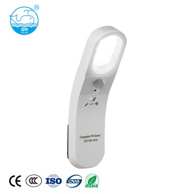 Small Handheld Fashionable Night Light USB Rechargeable PIR LED Wall Lamp