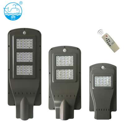 High power smart 40 watts 60w 20w  induction solar panel power street light led solar street lamp