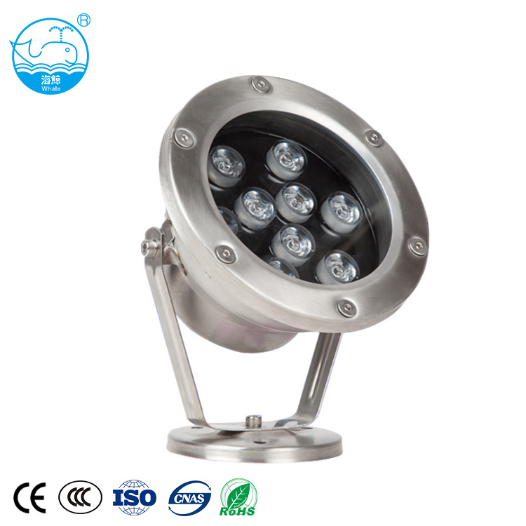 Hot sale Stainless Steel outdoor waterproof RGB swimming pool under water lamp LED underwater light