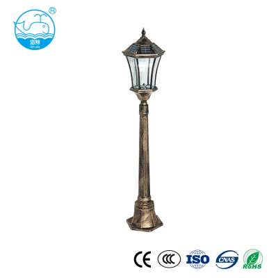 Customized Aluminum Pole Lithium battery 5W  decoration all in one led solar garden light