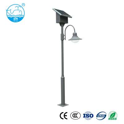 Energy save 35W solar panel night steel dip galvanized 3M-4M  post led yard lamp solar garden light fitting