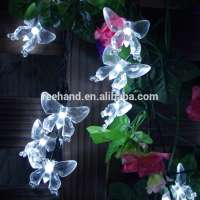 Christmas decorative light butterfly shape solar led string light for outdoor and indoor