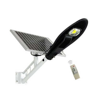 Manufacturer Price List Remote Control 20W 30W 60W Aluminum Housing Outdoor COB Solar Power Portable LED Solar Street Light